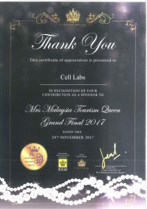 Mrs Malaysia Tourism Queen Grand Final 2017 Certifications