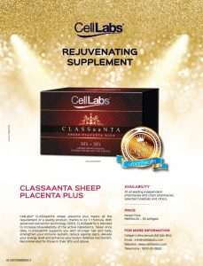 Urban Health Top Choice 2017 Celllabs Sheep Placenta