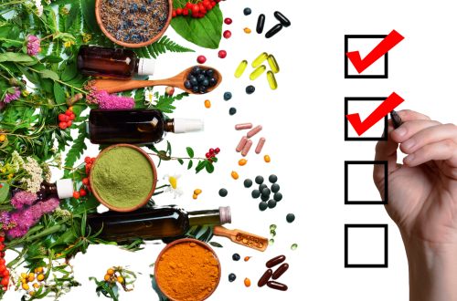 Different supplement and its sources with a checklist.